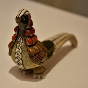 Handmade Ceramic Multi-colored Pheasant